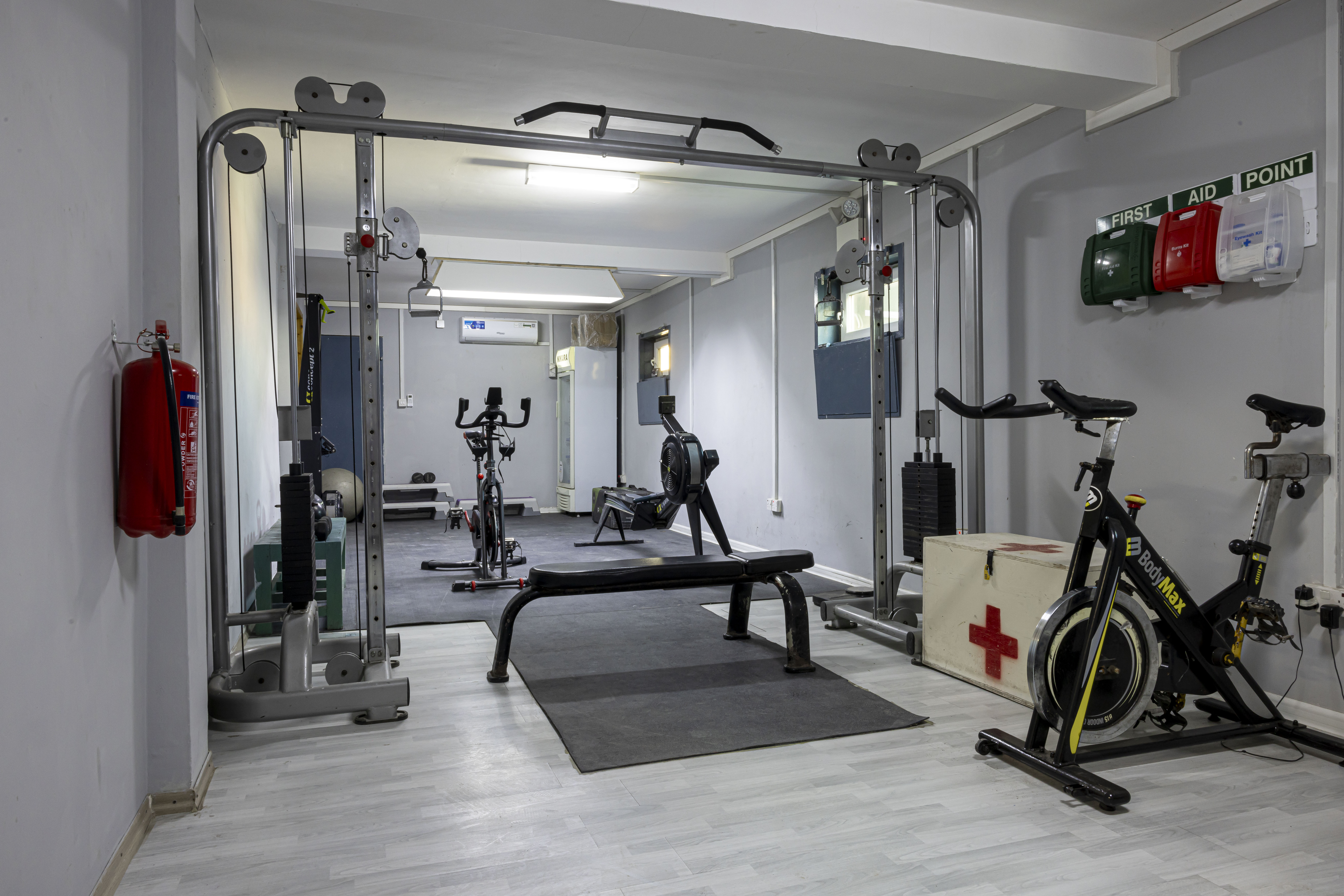 Chelsea Village Hotel's GymCap module, featuring strength and cardio equipment as part of the all-inclusive accommodation